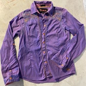 Girls western shirt. Washed out purple
